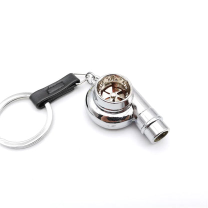 Alloy Metal Turbo Key Ring