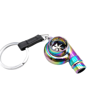 Alloy Metal Turbo Key Ring