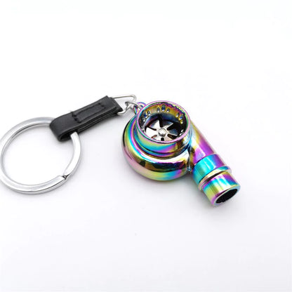 Alloy Metal Turbo Key Ring