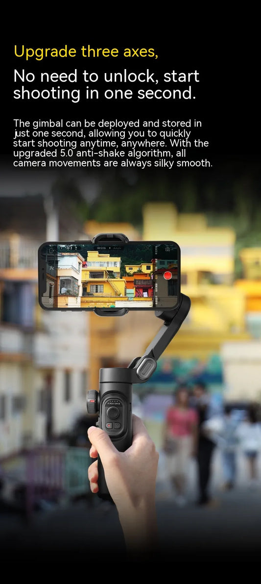 3-Axis Anti-Shake Handheld Gimbal Stabilizer for Smartphones