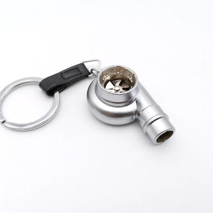 Alloy Metal Turbo Key Ring