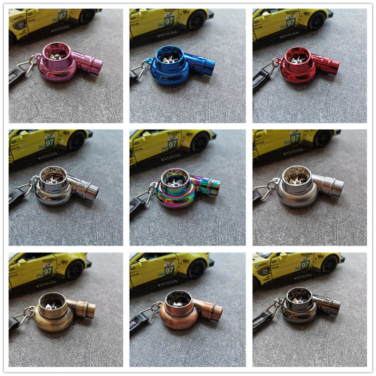 Alloy Metal Turbo Key Ring