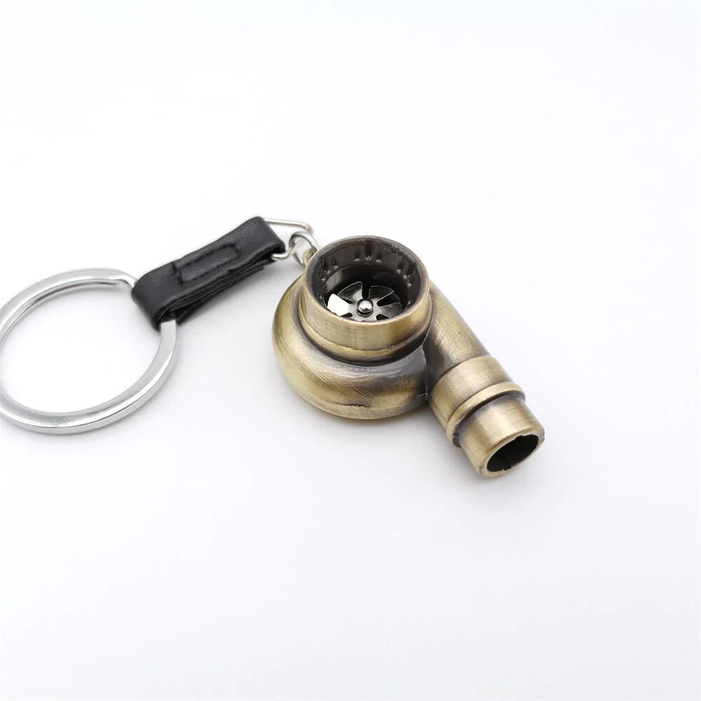 Alloy Metal Turbo Key Ring