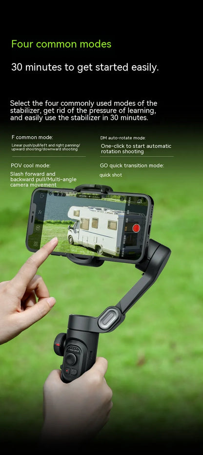 3-Axis Anti-Shake Handheld Gimbal Stabilizer for Smartphones