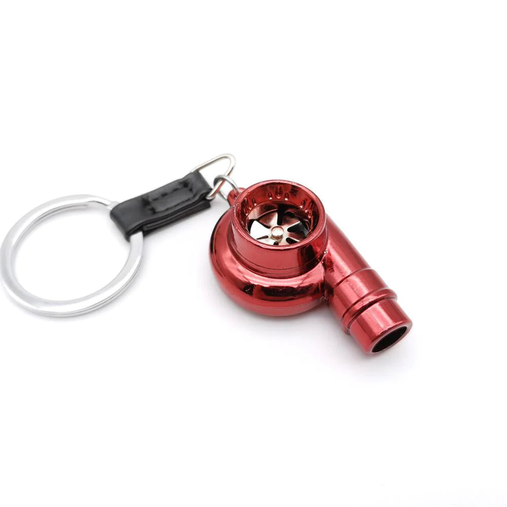 Alloy Metal Turbo Key Ring