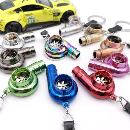 Alloy Metal Turbo Key Ring