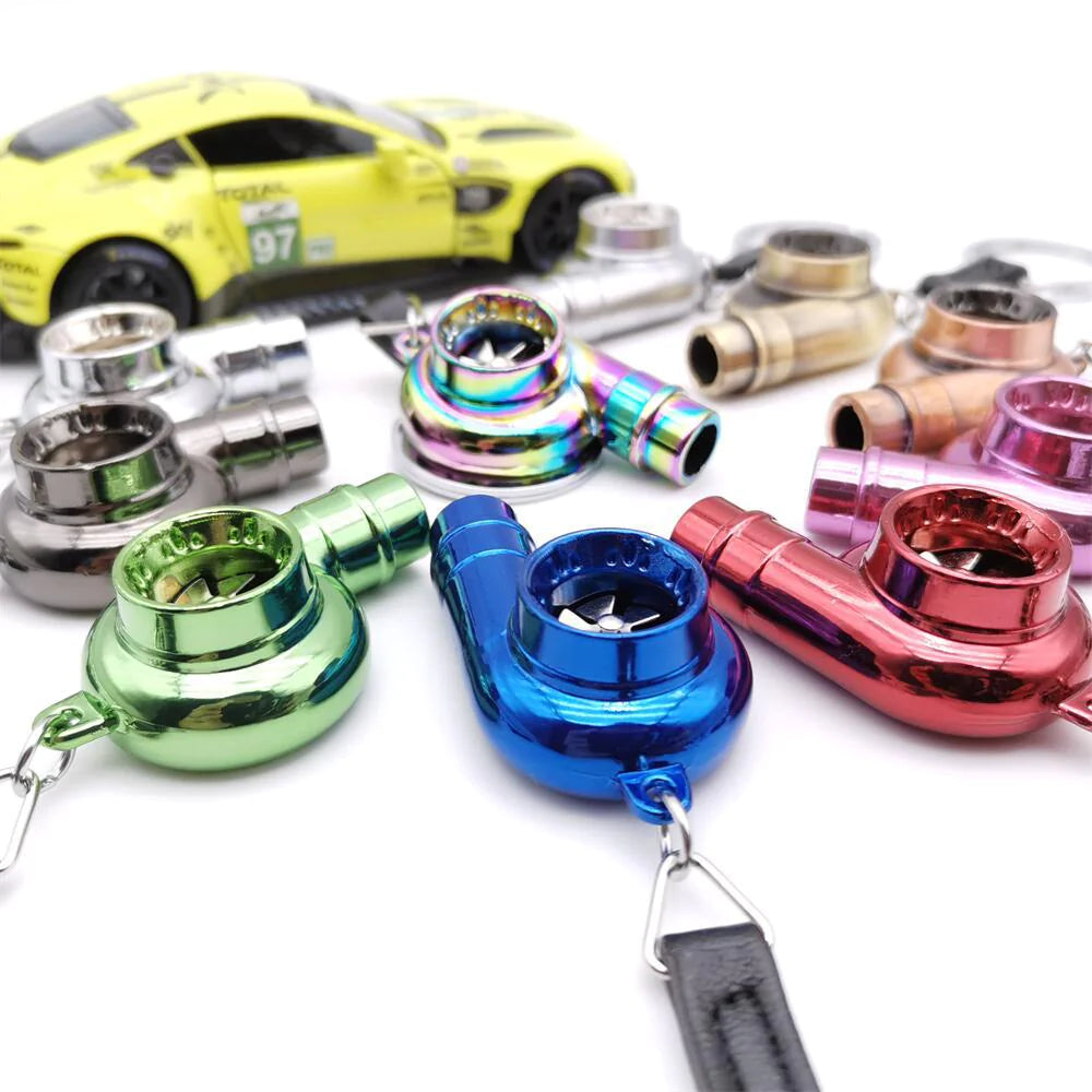 Alloy Metal Turbo Key Ring